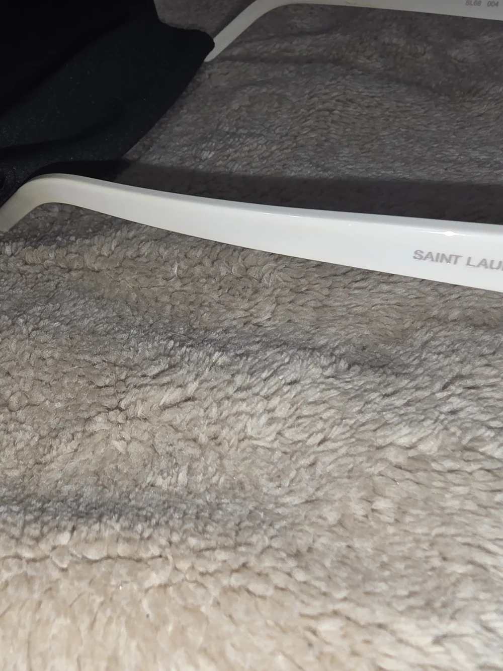 Saint Laurent Ivory Cat-Eye Sunglasses for Women